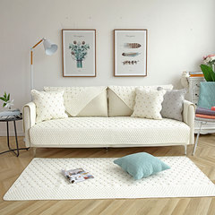 四季通用全棉沙發墊布藝現代簡約雙面純棉刺繡沙發坐墊冬沙發套巾