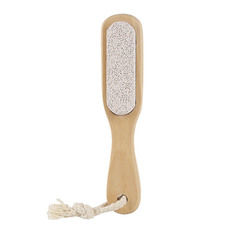 Single-sided pumice brush to remove foot skin brush, massage cleaning brush, bamboo wooden small brush to remove calluses, foot scrub