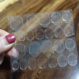 穿戴甲果冻双面胶穿戴胶透明双面贴不伤指甲延长美甲寿命反复使用