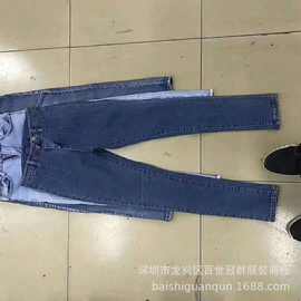 工厂库存次品服装1-10元女式便宜牛仔裤地摊杂款牛仔货尾全国批发