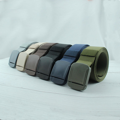 automatic canvas belt lady thickening canvas Belt student Korean Edition leisure time Cloth belt lengthen wholesale