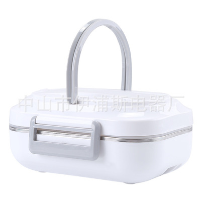 跨境货源3格不锈钢内胆电加热饭盒上班族带饭亚马逊源头厂家|ru