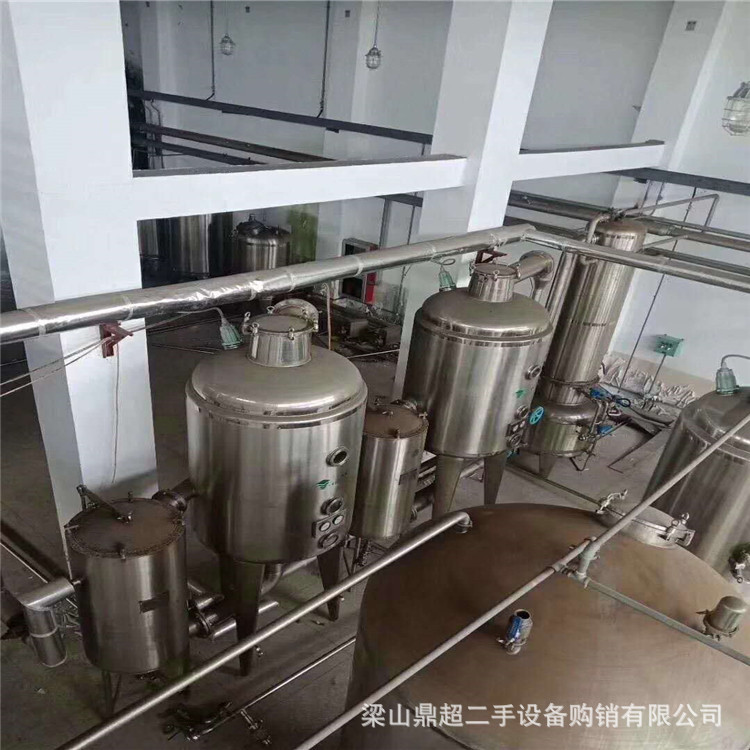 出售二手降膜蒸发器 双效浓缩蒸发器 二手不锈钢蒸发器