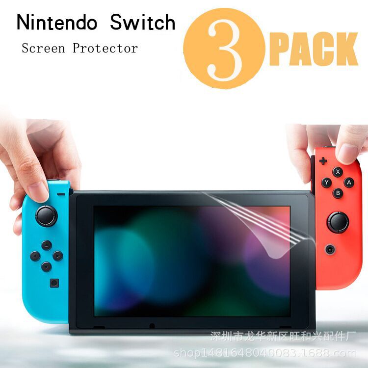 适用任天堂Switch NS屏幕保护贴非钢化膜纳米防爆摔防指纹高清膜-阿里巴巴