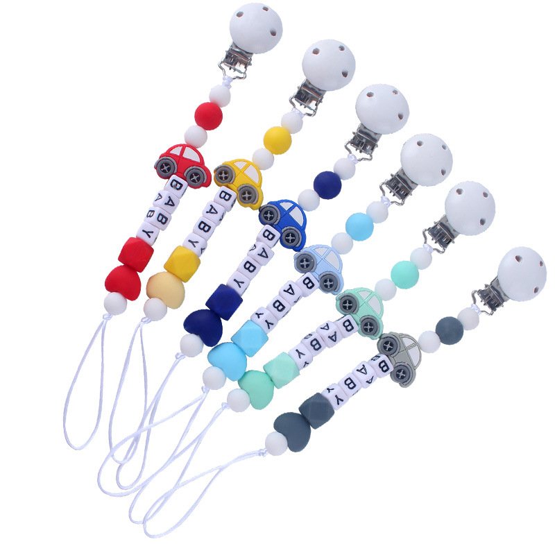 AliExpress chupete cadena bebé chupete de silicona clip de Amazon de comercio exterior suministros para bebés cadena anti-caída Nuevo