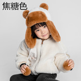 Утепленная детская удерживающая тепло бархатная милая шапка подходит для мужчин и женщин