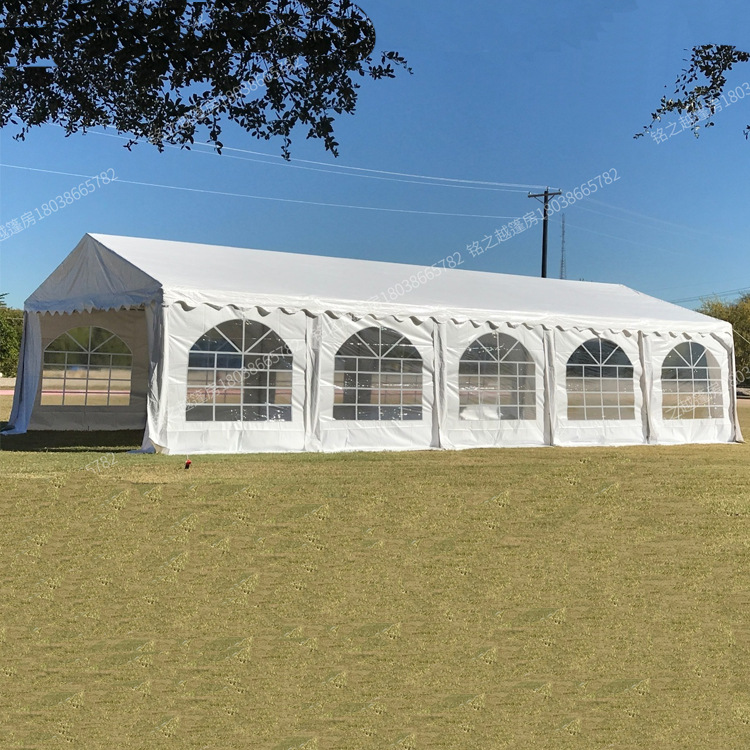 厂家现货户外营地汽车展览篷房定制镀锌管篷房出口美国停车库篷房
