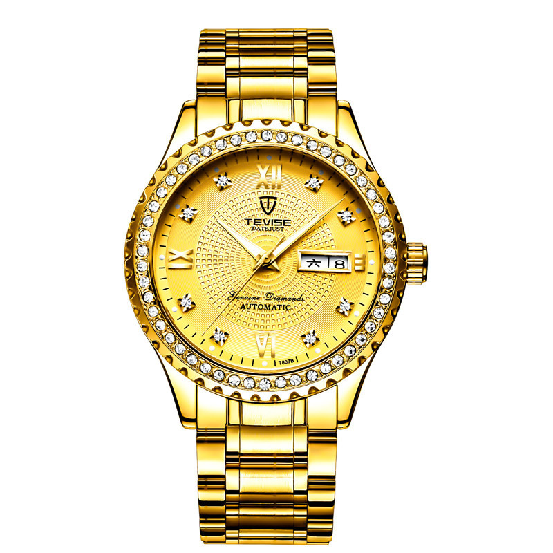 TEVISE nuevo popular mecánico casual reloj de los hombres reloj mecánico automático al por mayor reloj de los hombres