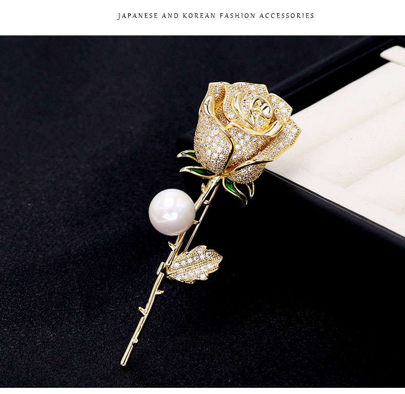 Rose Brooch Corsage Sweater Accessories Women Coat Pin Cardigan Coat Accessories display picture 6