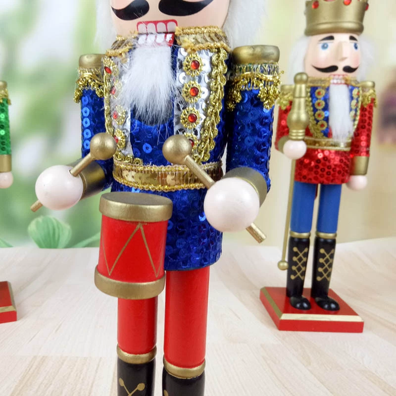 Декорации, кукла, солдат, деревянные гвоздики с пайетками, 38 см, 3 шт.