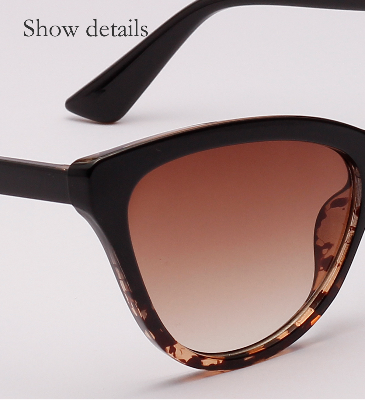 Glasses Cat's Eye Sunglasses Ladies Retro Tortoise Shell New Sunglasses Men Wholesale Nihaojewelry display picture 2