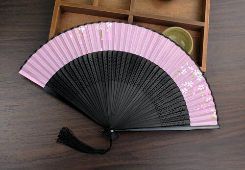 Chinese Fan Chinese Hanfu hand Fan Big row one smile fan explodes high grade fan bone carving exquisite folding fan ancient fan