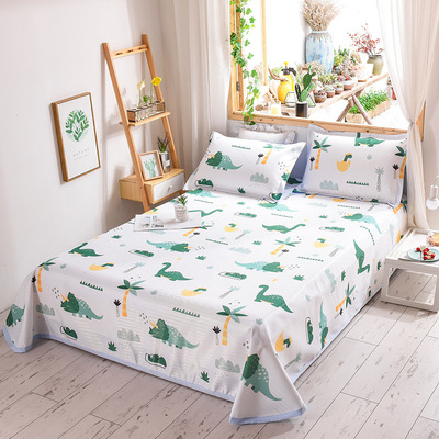 夏季可水洗折叠卡通印花冰丝凉席三件套 凉席三件套厂家批发