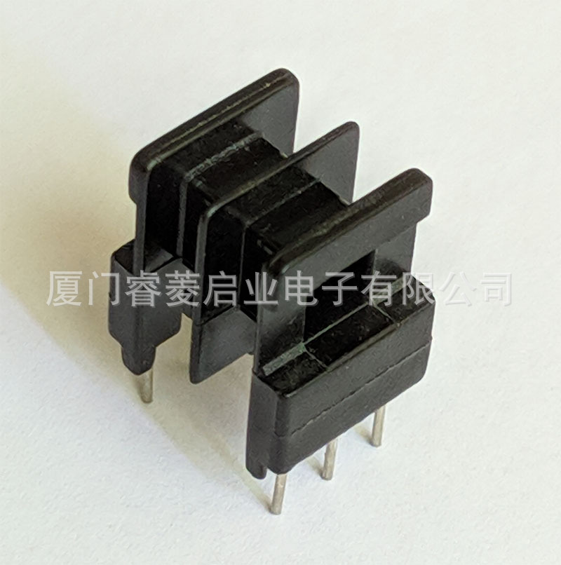 EE16/EI16 2槽 卧式 3+3 针距3.75 排距11.0 高16.2 变压器骨架