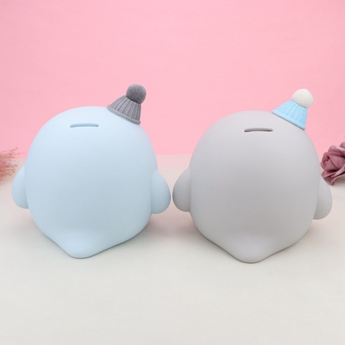 ins Nordic creative cartoon penguin piggy bank Internet celebrity cute vinyl piggy bank children's birthday gift