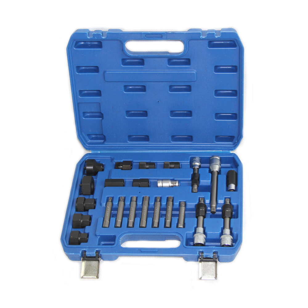 24件套汽车发电机皮带轮拆装工具套装 所有车型皮带盘拆卸器