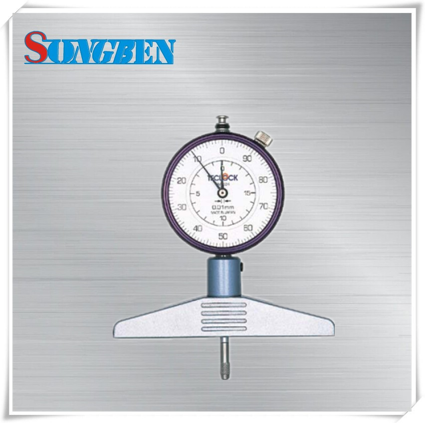 日本原装进口高精度得乐TECLOCK指针式深度计DM-233