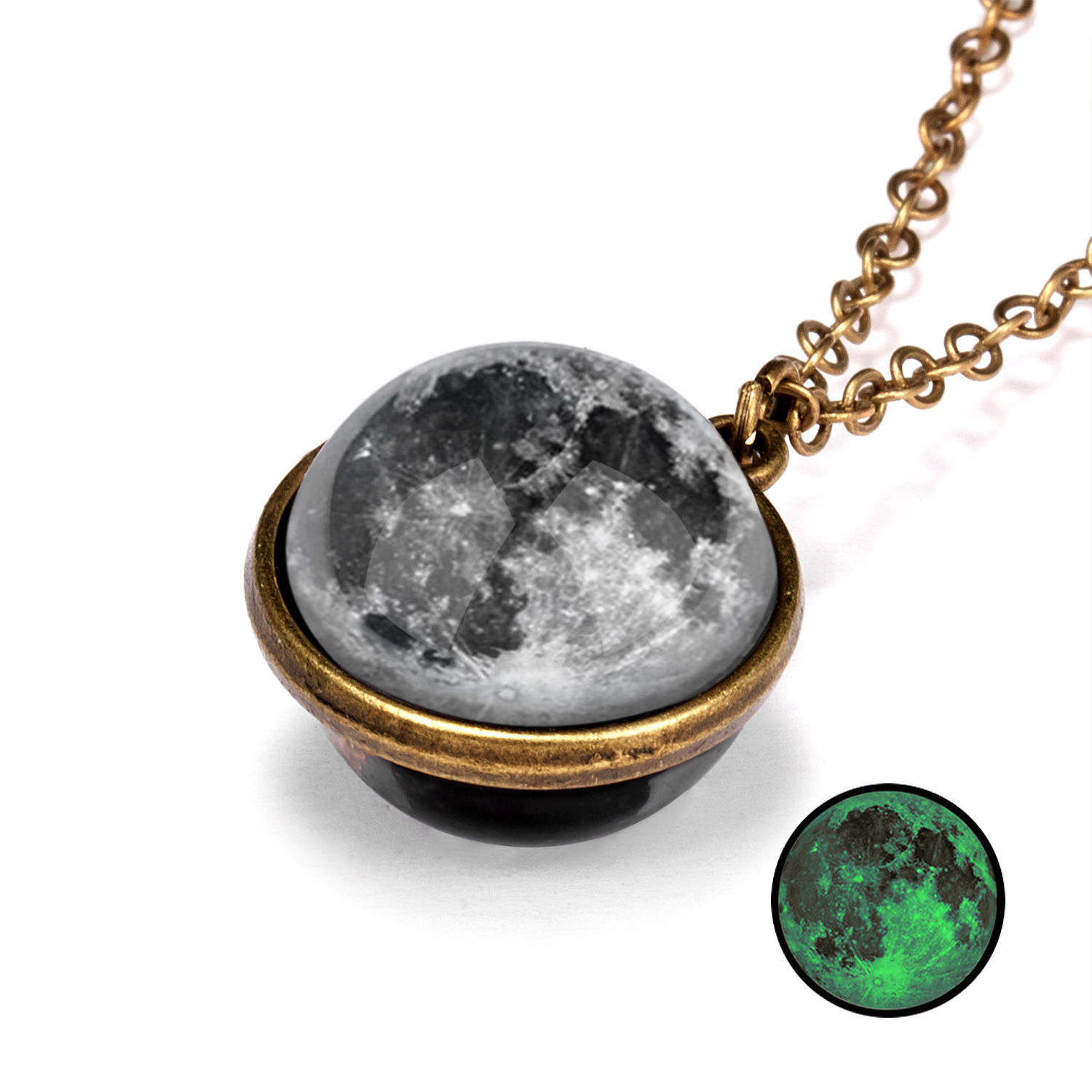 Vintage Style Constellation Alloy Glass Plating Unisex Pendant Necklace display picture 6