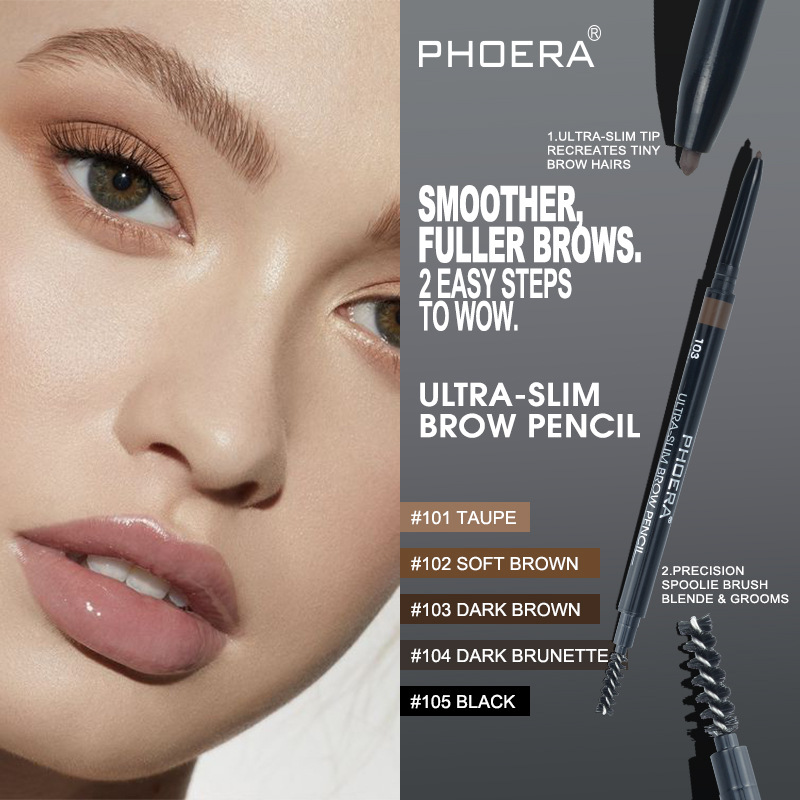 PHOERA New 5 Color Thin Eyebrow Pencil