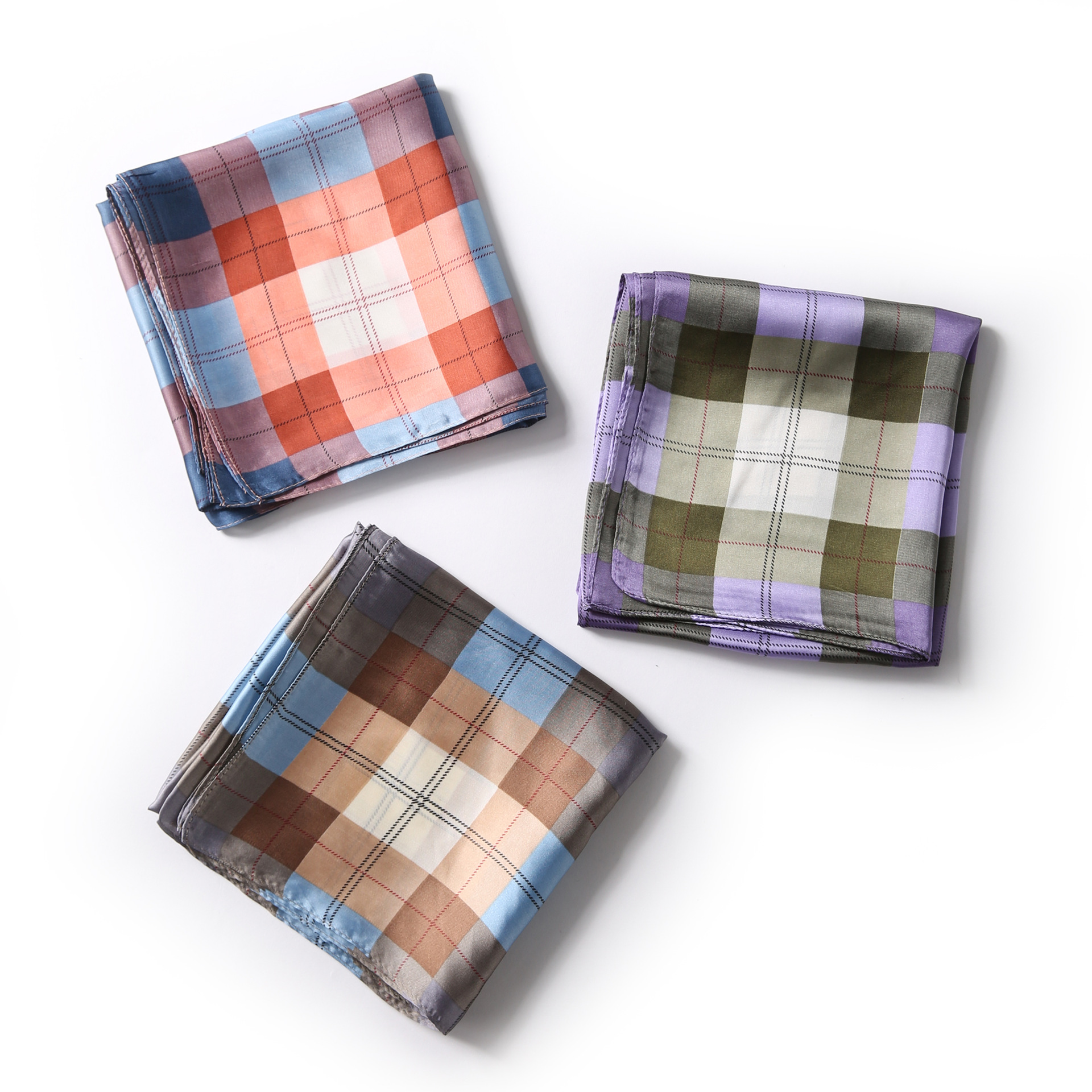 Colorful Grid Scarf Image 3