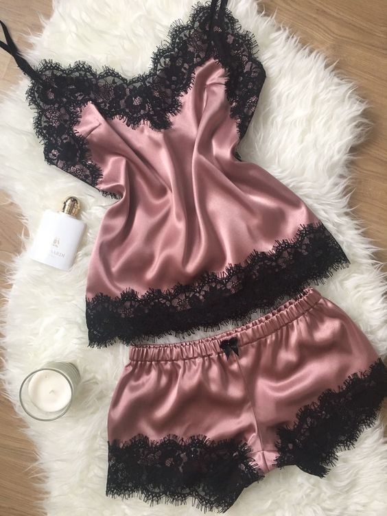 Lace 2 Piece Pajamas NSFQQ78668