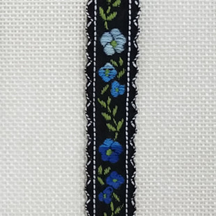 現物の美しい刺繍の小さい立体の田園風の舞台の服装は辺の双歯の辺の民族の風の綿の質のジャカードのリボンをはめ込みます。