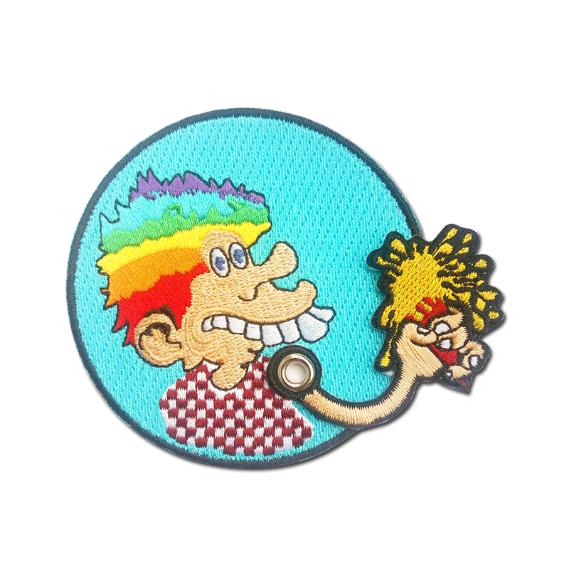 毛毡布金线布贴 手工钉珠缝制绣花章仔 金线衣服帽包贴花