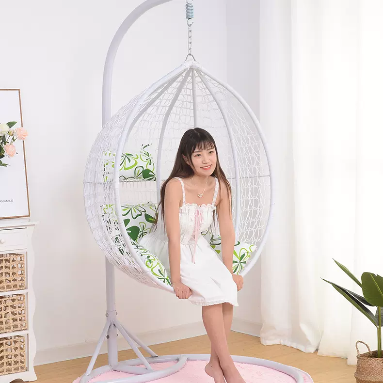 批发定制新款户外家居吊篮藤椅 室外阳台舒适懒人秋千鸟巢沙发椅