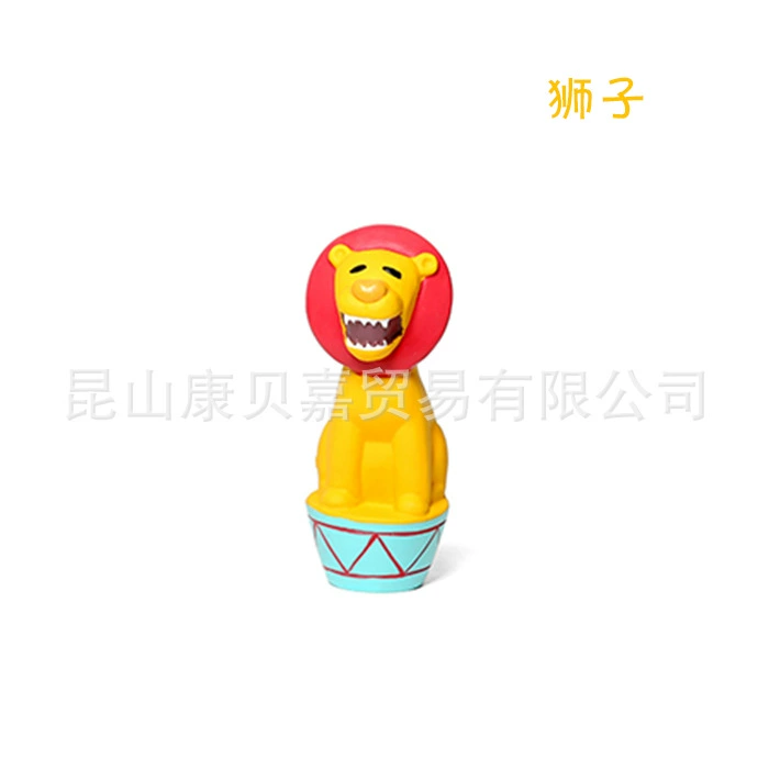 Игрушка для собак Q-Monster Circus Circus Fish Triangle Top из латекса с вокальными изображениями маленьких щенков собак.