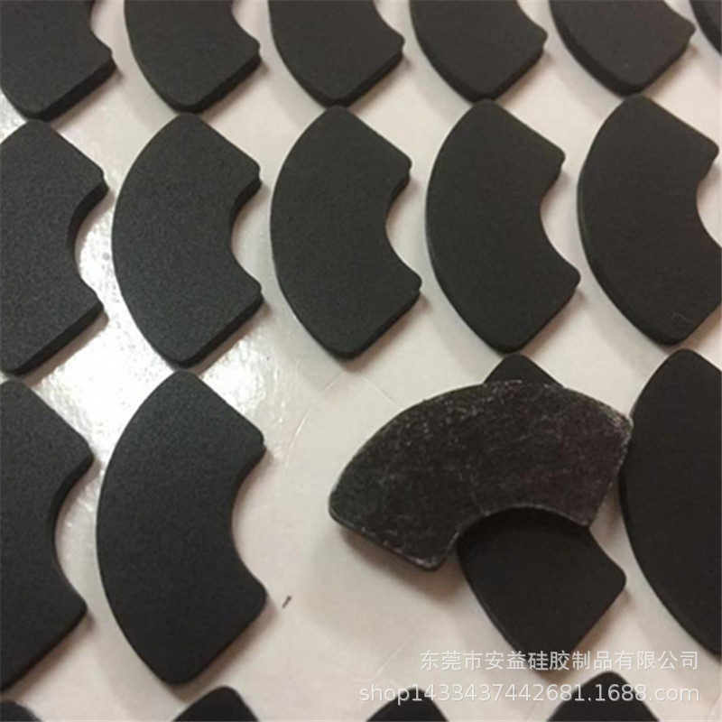 透明硅胶垫 黑色硅胶脚垫 密封硅胶垫片 自粘硅胶防滑垫 圆形脚垫|ms