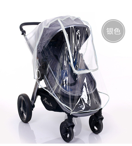 通用型婴儿车推车雨罩儿童车挡风罩防雨水罩宝宝车伞车遮雨罩雨衣