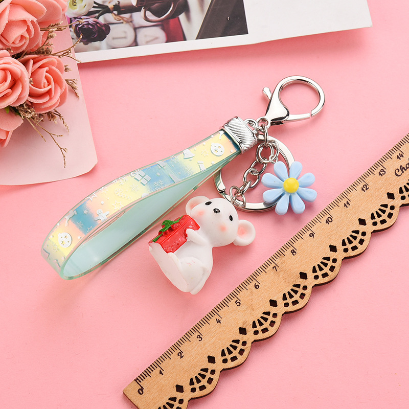 Christmas Cute Little Mouse Keychain Wholesale Nihaojewelry display picture 10