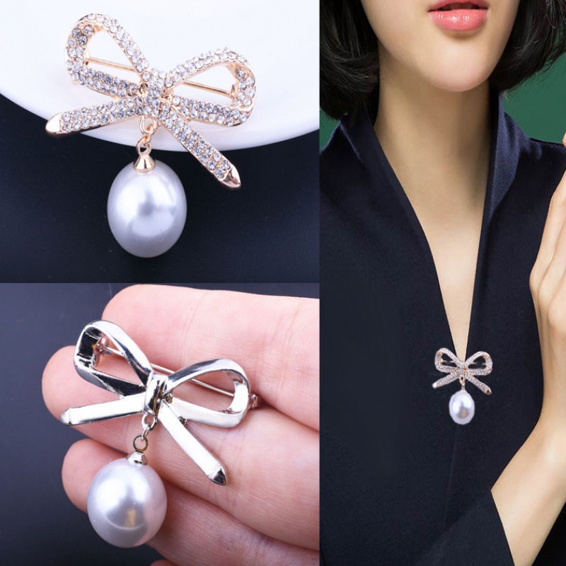 Cute elegant beads pearl with bow