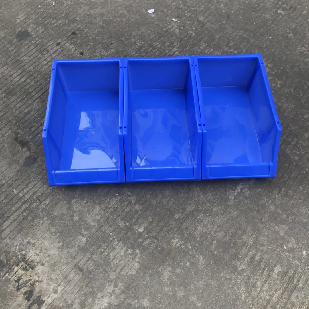 批发五金仓库货架盒 组合式塑料斜口零件盒235*157*120塑胶物料盒