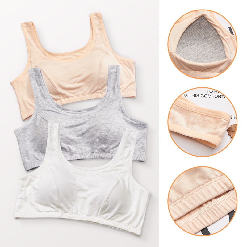 Women's plus size bra cotton comfortable no steel ring middle-aged underwear sports sleep vest manufacturers wholesale
