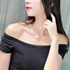 Fashion, elegant pattern ellipse box Floating Locket necklace can open the pendant A382