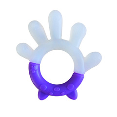 Supplying new baby palm-shaped silicone teether for babies to grind teeth, baby food-grade teether