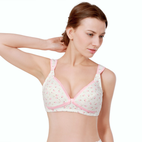 哺乳文胸印花前开口哺乳文胸加宽肩带孕妇内衣苹果款厂家直销批发