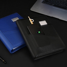 厂家直销移动电源带U盘活页笔记本充电宝记事本商务套装logo