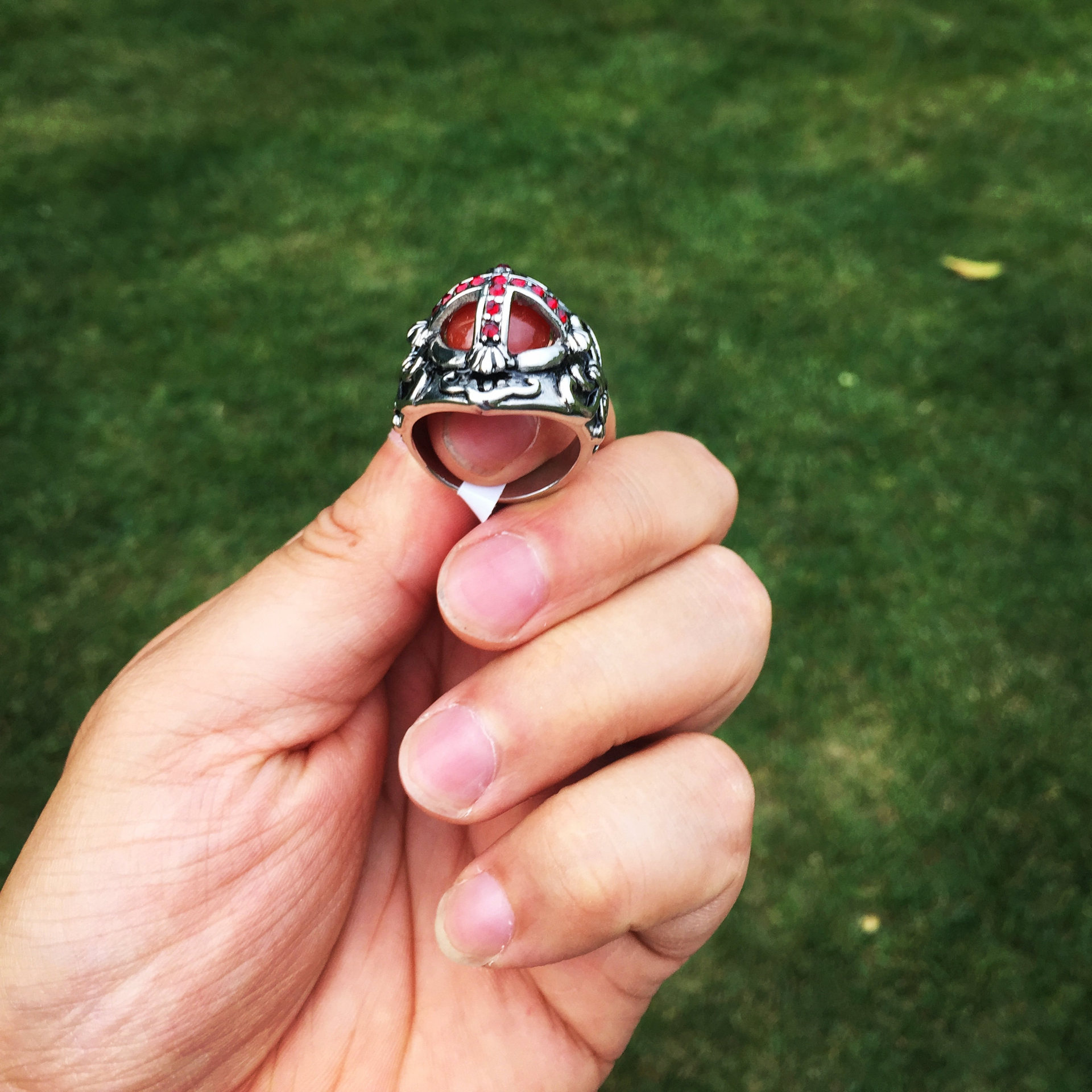 Titanium&Stainless Steel FashionRing(Steel color-8)Fine Jewelry NHIM1696-Steel-color-8