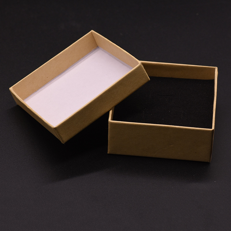 1 Piece Retro Solid Color Composite Material Jewelry Boxes display picture 1