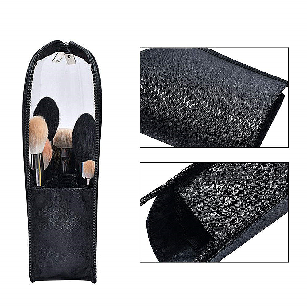 Transparent makeup brushes bag for traveling