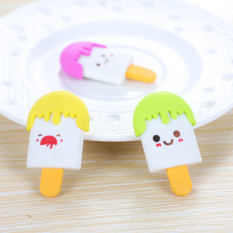 Borrador de paleta lindo regalo para niños papelería dibujos animados sonriente desmontable juguete borrador premio de jardín de infantes