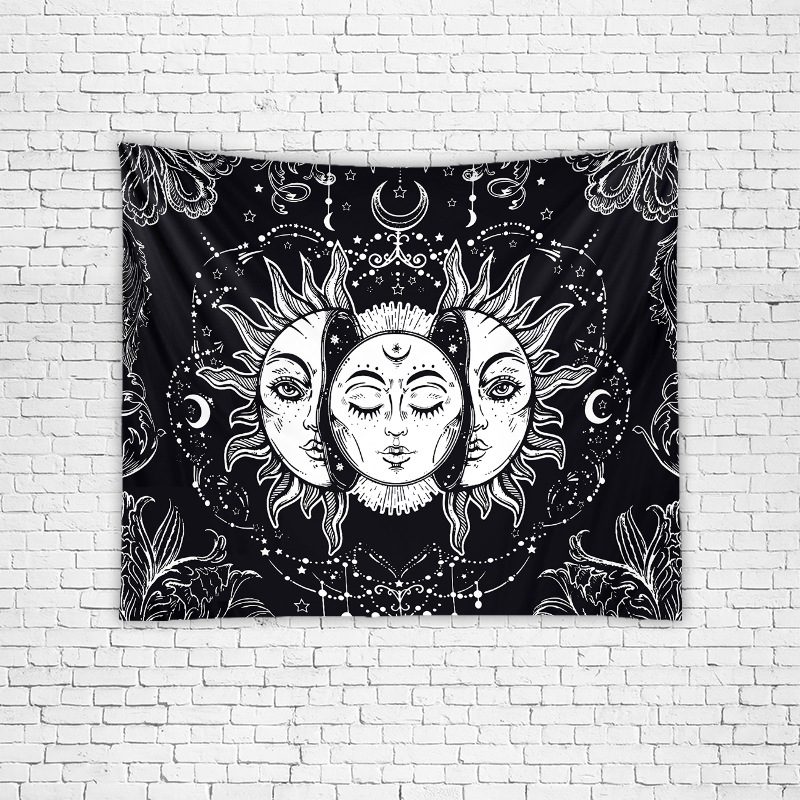 Vintage Figure Contrast Color Tapestry Room Decoration Background Hanging Cloth Wholesale Nihaojewelry display picture 2