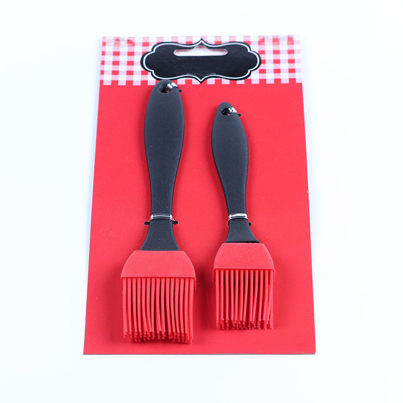 Hornear DIY herramientas 20cm plástico PP mango silicona cepillo barbacoa cepillo aceite silicona pastel limpieza utensilios de limpieza
