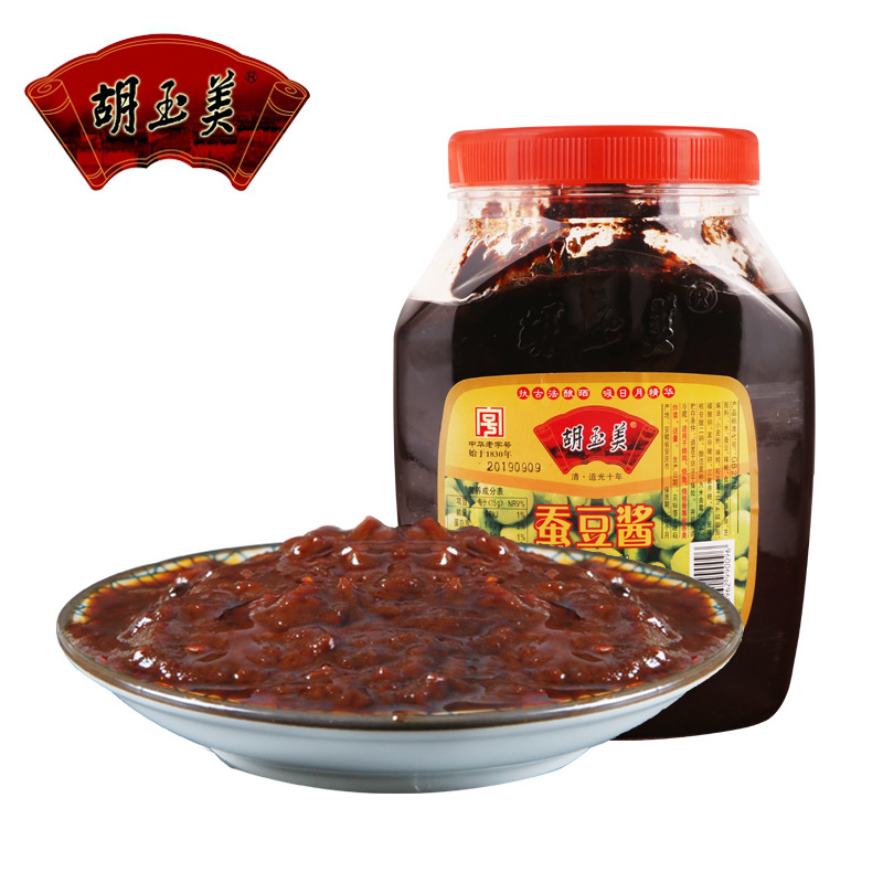 Direct selling Anhui Anqing specialty wholesale White jade Broad bean Fragrant sauce Anhui Bean paste 1.6kg Sauce