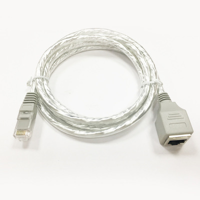 透明色22AWG CAT5 RJ45公對母延長線適用于保時捷汽車連接線