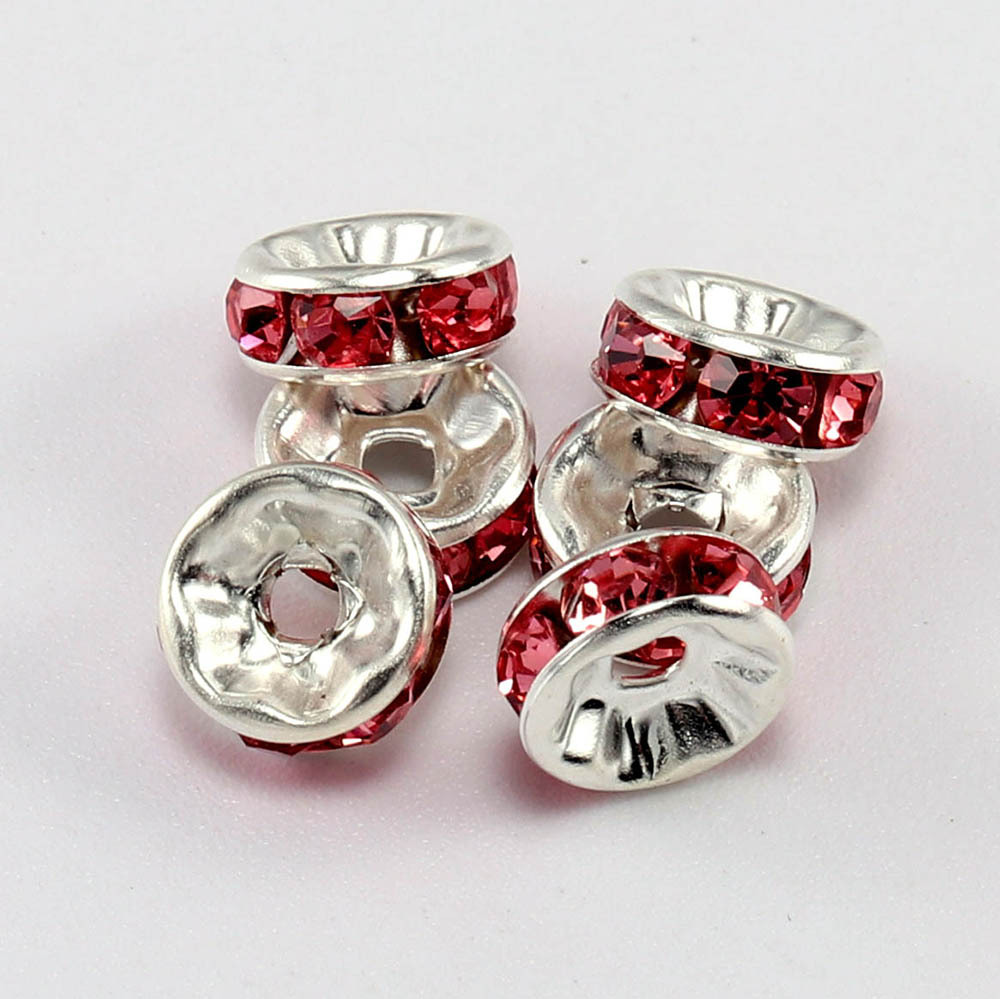 50 Pièces Diamètre 4mm Diamètre 6mm Diamètre 8mm Verre Rond Barres D'espacement display picture 6