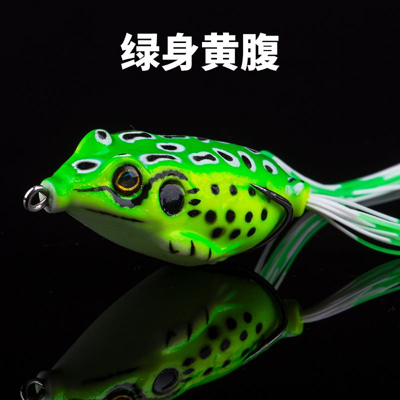 Floating Frogs Lures Soft Plastic Frog Baits Fresh Water Bass Swimbait Tackle Gear