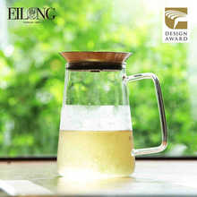 台湾宜龙创意茶具耐熱玻璃茶壶过滤泡茶壶煮茶器耐高温茶杯马克杯